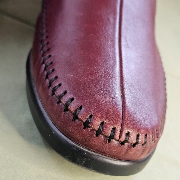 SAS Tripad Comfort Burgundy Leather Dream Shoes Slip-On Women's 10.5 M Width - Picture 13 of 16